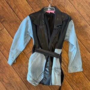 Stylish Black and Blue Women's Jacket